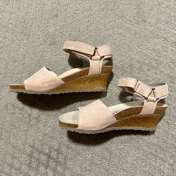 NWOT Papillio Birkenstock Eve Wedge Sandal sz 38 (sz 7-7.5) - Picture 2 of 7